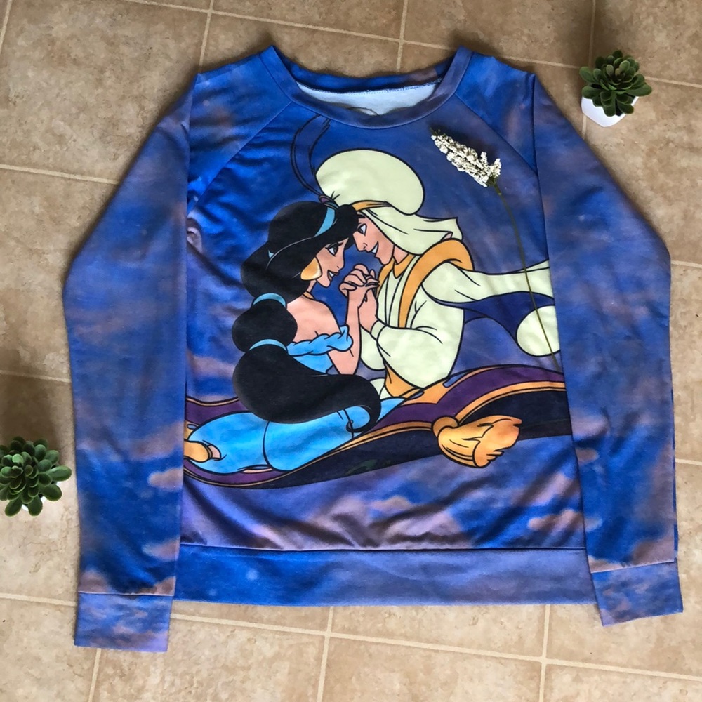 aladdin disney sweater 🌎💘